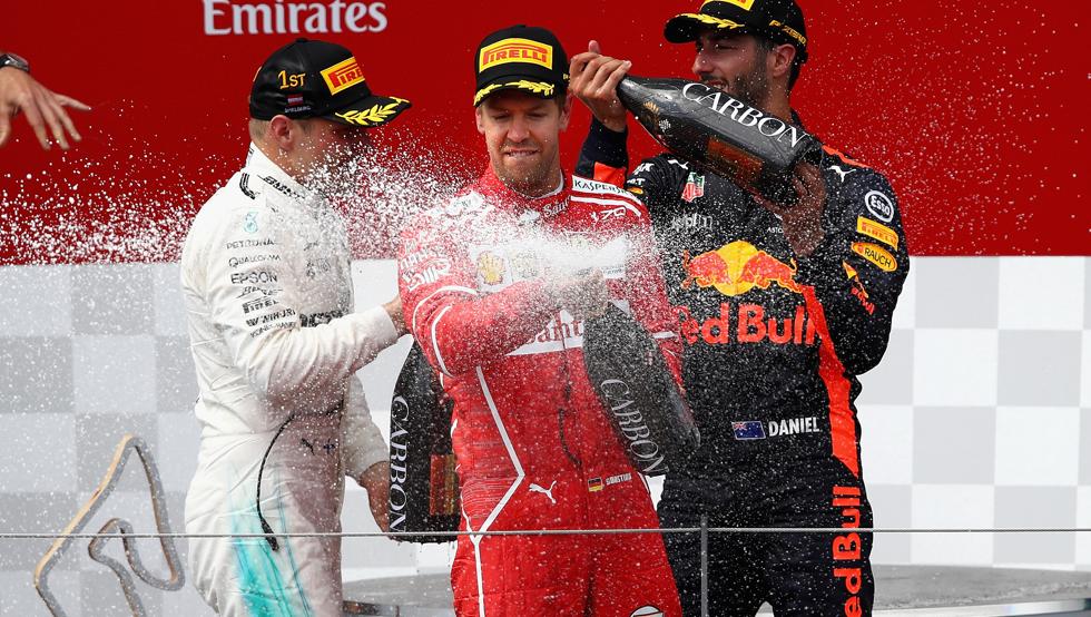 Bottas Vettel Ricciardo GP Austria