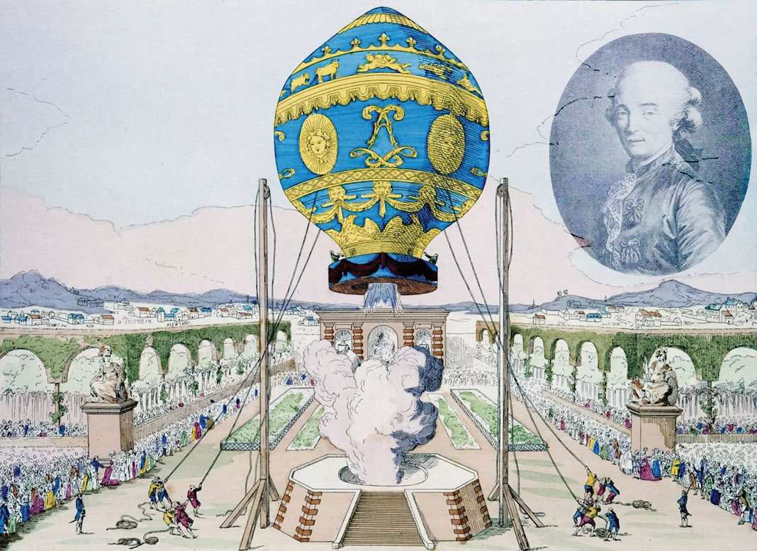 Un día como hoy: 1783 - Primer vuelo de un humano en un globo de los  hermanos Montgolfier - Periódico El Sol COLOMBIA